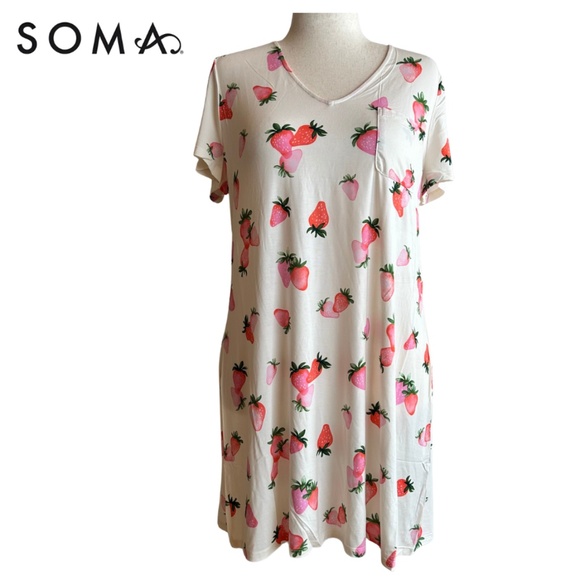 NWT SOMA SleepShirt Women's Size L Cool Nights Line - Picture 1 of 4